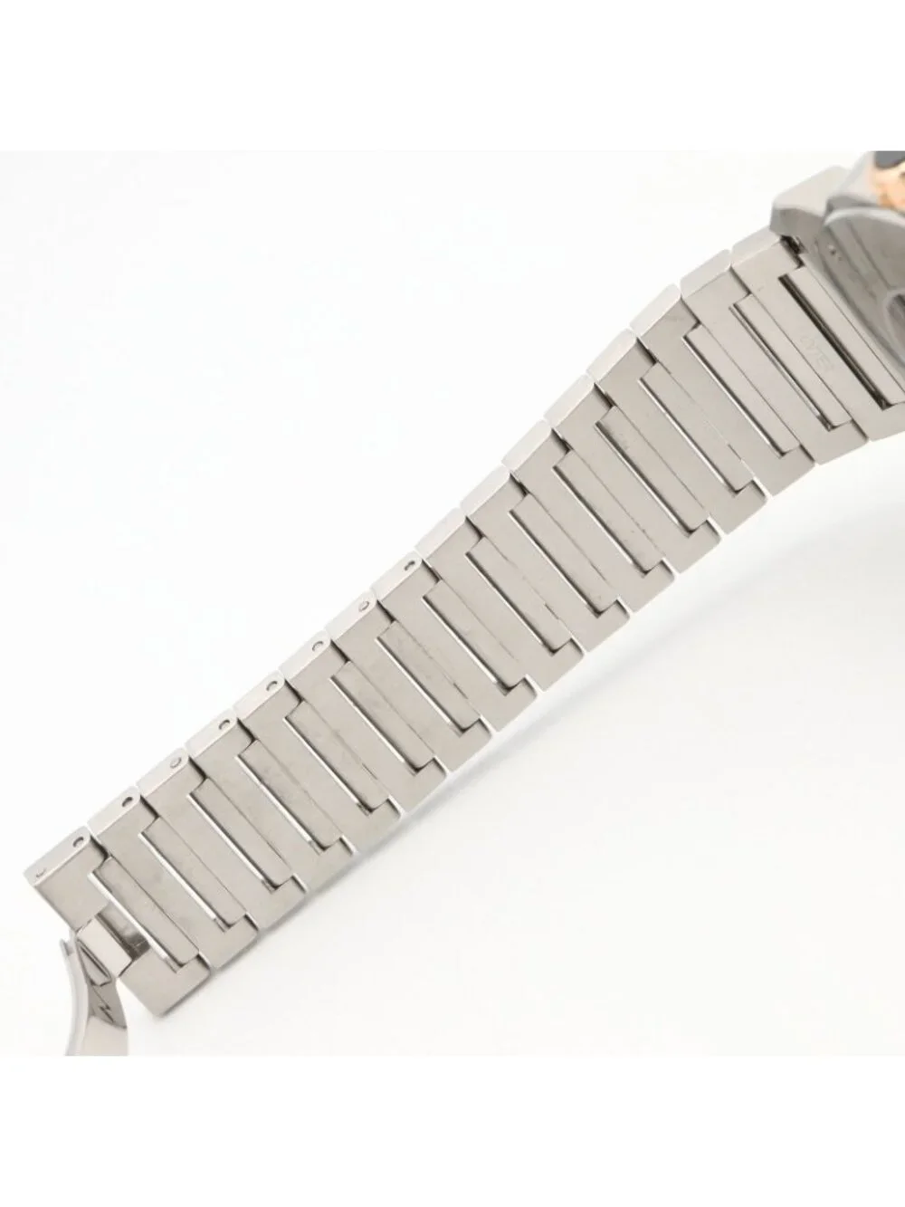 Bvlgari Watch Octo Black 18K Pink Gold Stainless Steel